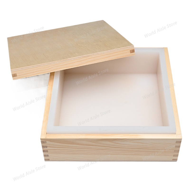 Soap Making Cold Process - Food-grade siliconen zeepvorm vierkante toastvorm, grote