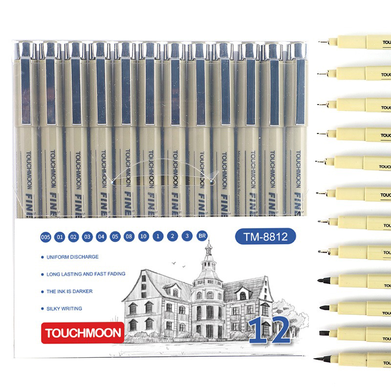 Copic Marker Sketch - 12 Tip Pigment Liner Micron Inkt