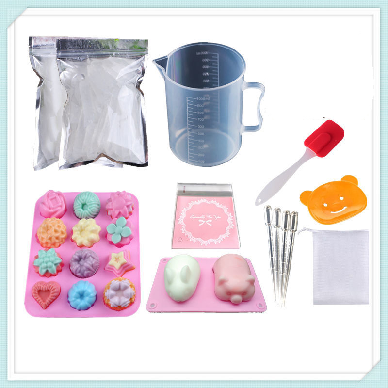 Soap Making Starter Kit - Multifunctionele doe-het-zelf handgemaakte zeepmateriaalpakket Set Zeep