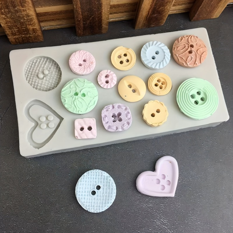Melt Pour Soap Base - Knopvormige siliconen mal voor zeep en