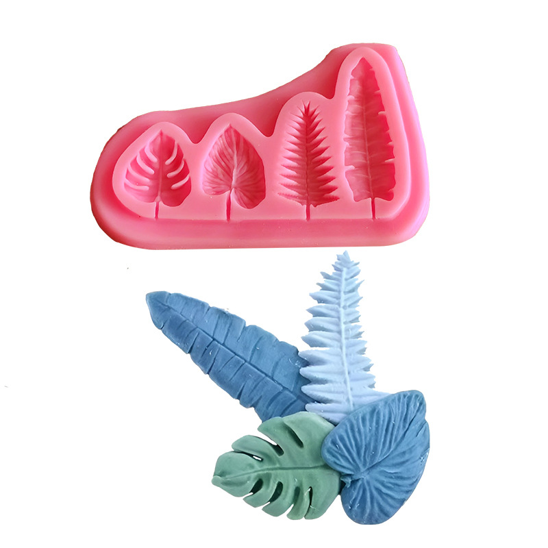Melt Pour Soap Base - Palmbladeren en schildpadblad siliconen mallen Fondant