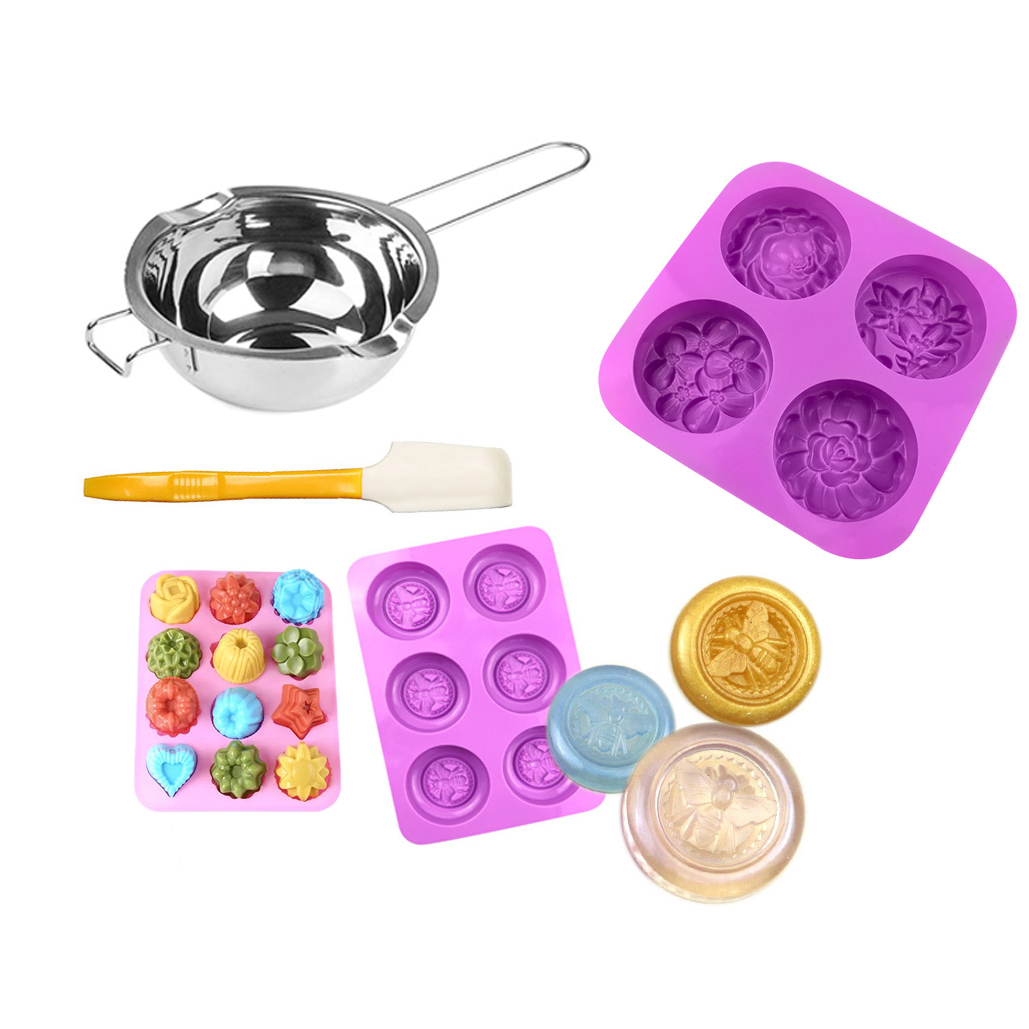 Soap Making Starter Kit - DIY Handgemaakte Zeepmaakset met smeltpot en