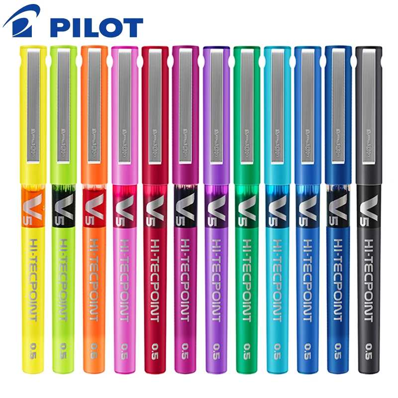 Pilot Pen V5 - 6/12 Piloot Volledige Naaldgel Pen Rechte
