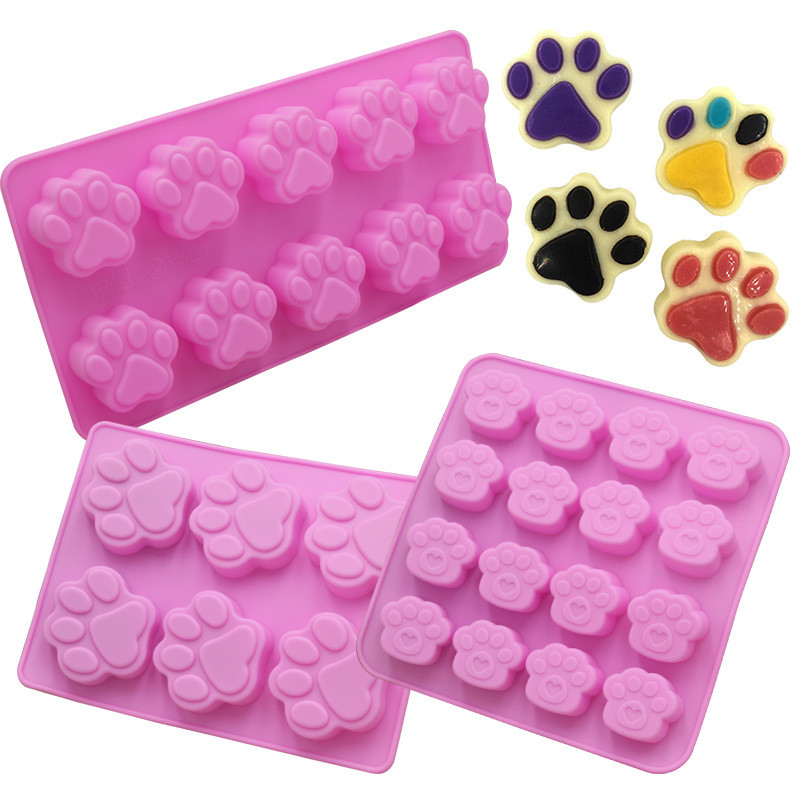 Melt Pour Soap Base - Kat Klauw Vorm Chocolade Siliconen Mal