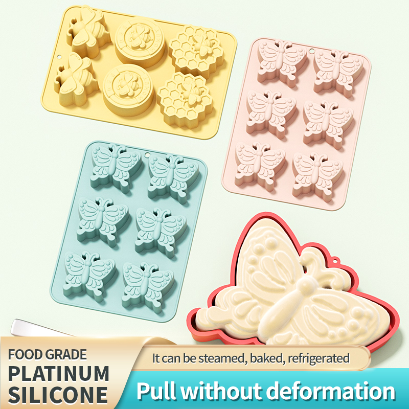 Soap Making Recipes - 6-gaats 3D insect vlinder siliconen cake