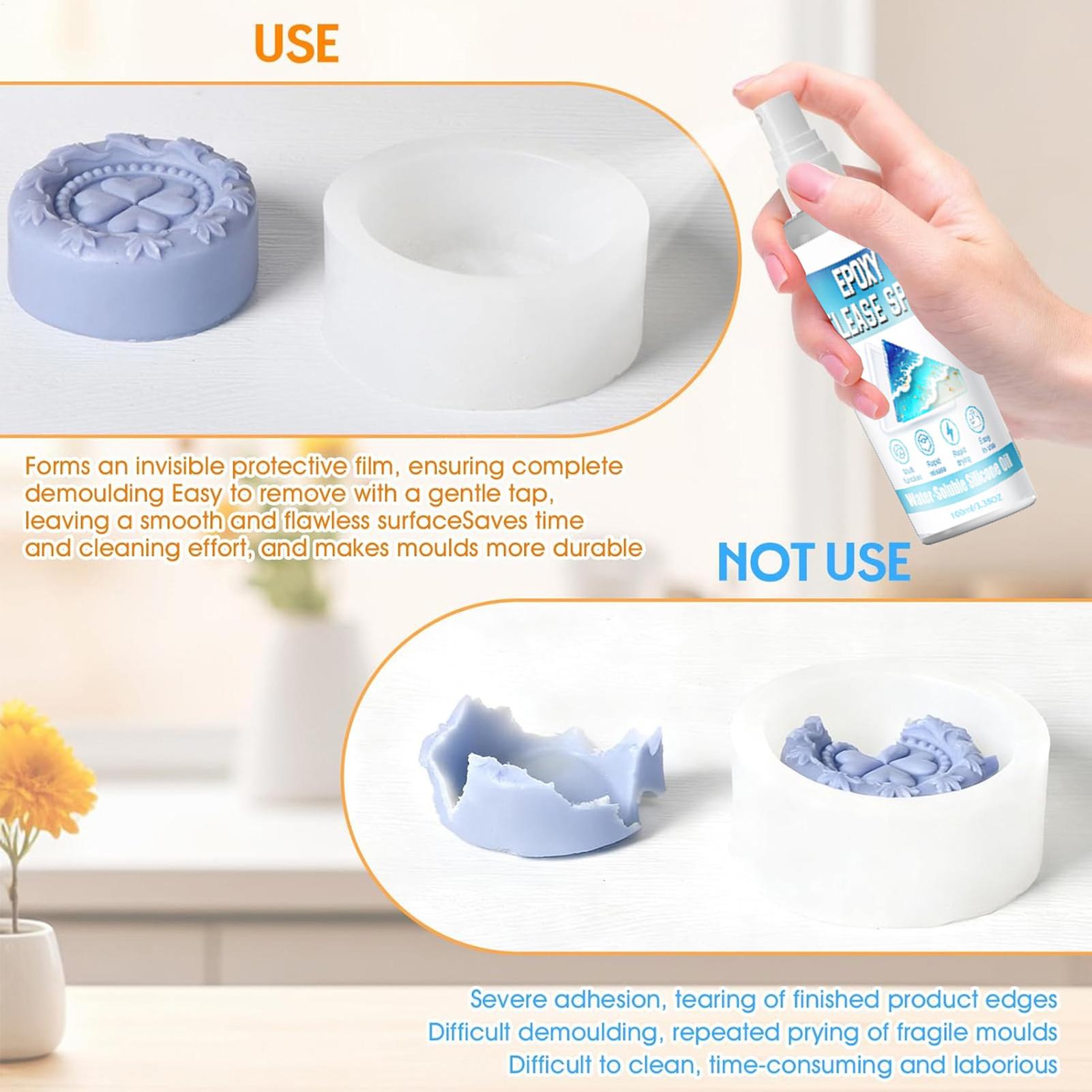 Siliconen ontvormspray Epoxy o - Melt Pour Soap Base recensie en prijs