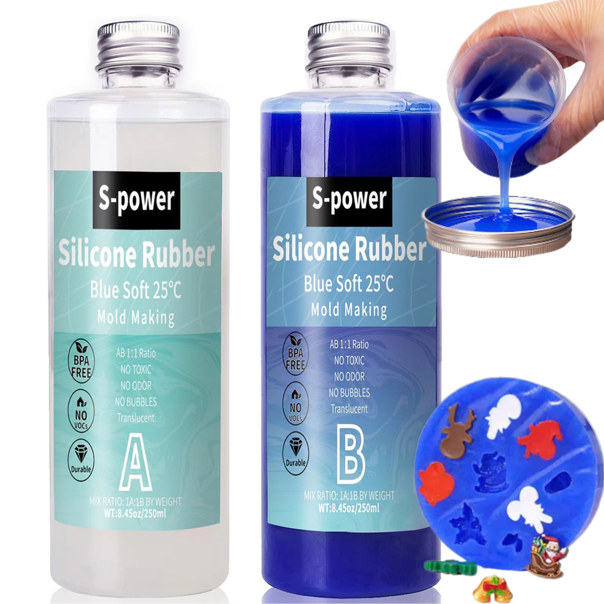 Platinu siliconen mallen maken - Soap Making Ratios recensie en prijs
