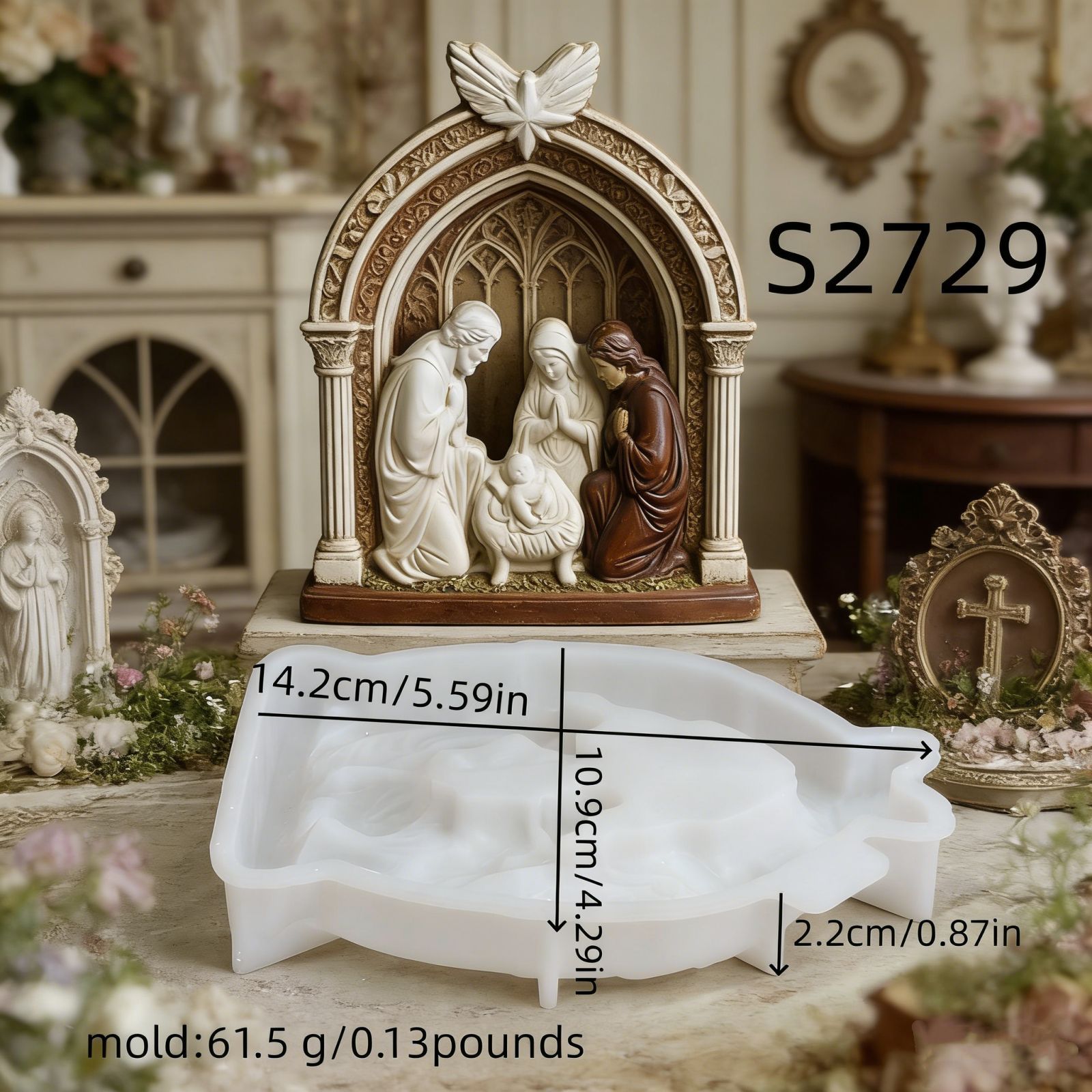 Kaarsvorm Kerststal Siliconen  - Soap Making Recipes recensie en prijs