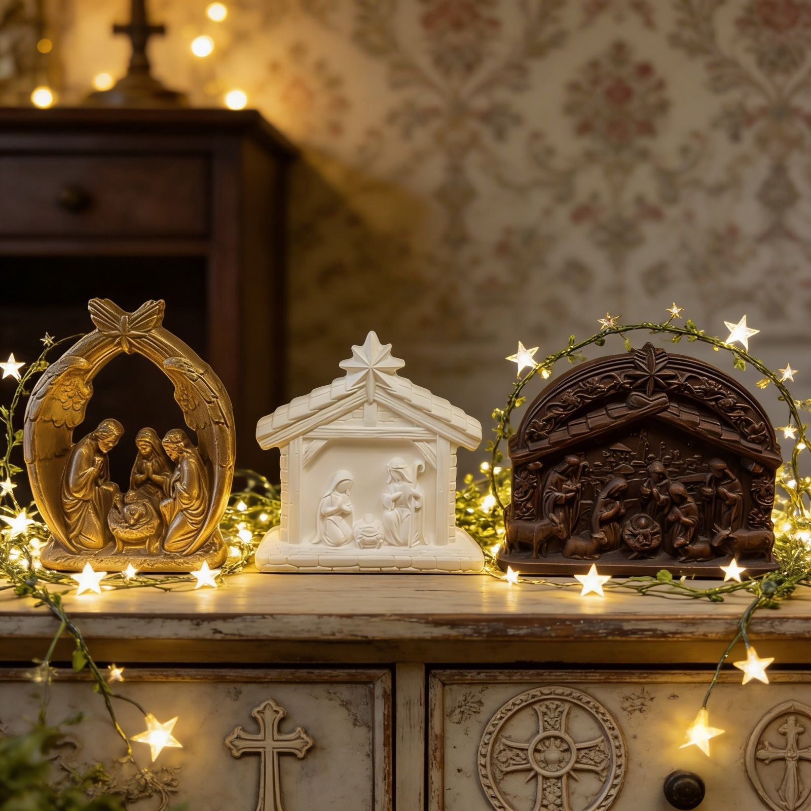 Kaarsvorm Kerststal Siliconen  - Soap Making Recipes recensie en prijs