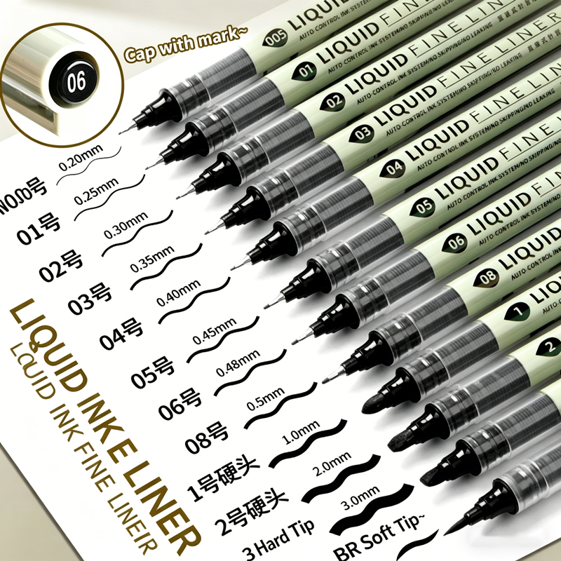 12-pack zwarte fineliner teken - Copic Marker Sketch recensie en prijs