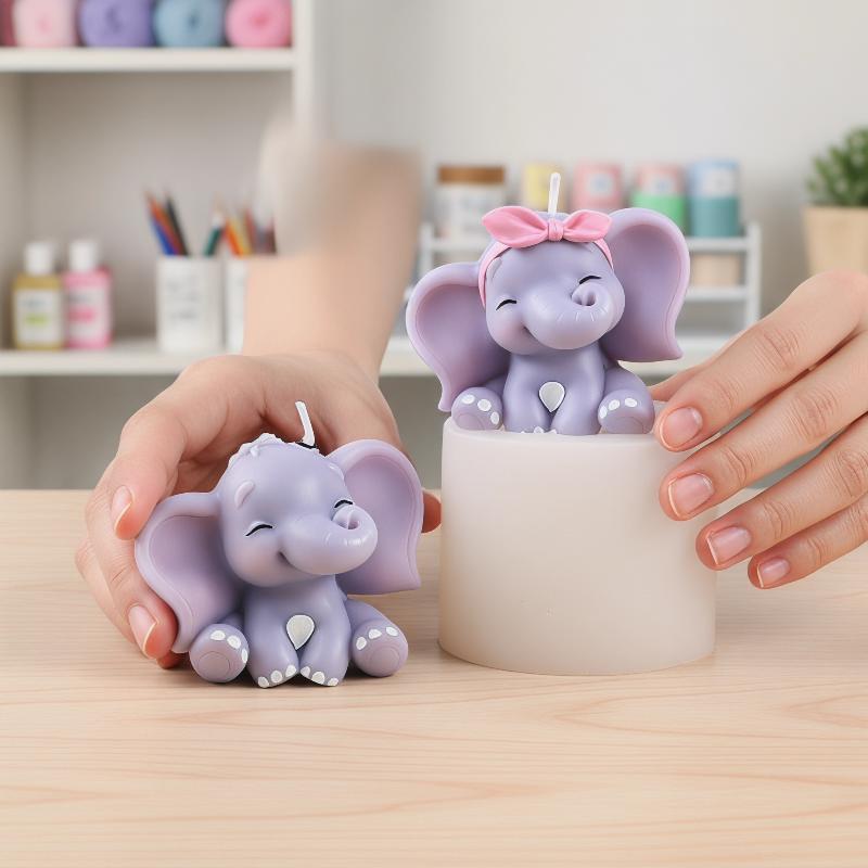 Schattige 3D olifant siliconen - Melt Pour Soap Base recensie en prijs