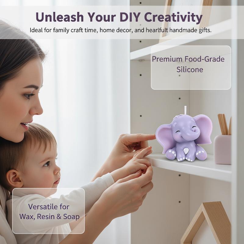 Schattige 3D olifant siliconen - Melt Pour Soap Base recensie en prijs