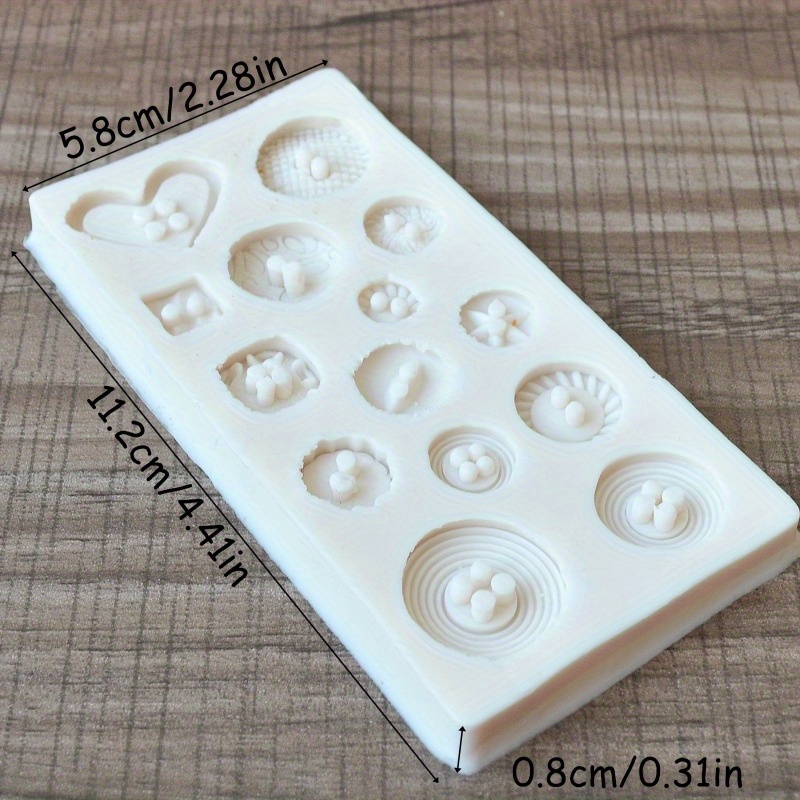 Knopvormige siliconen mal voor - Melt Pour Soap Base recensie en prijs