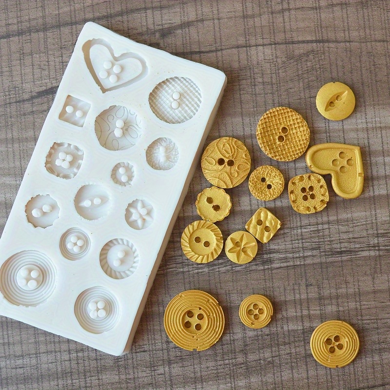 Knopvormige siliconen mal voor - Melt Pour Soap Base recensie en prijs