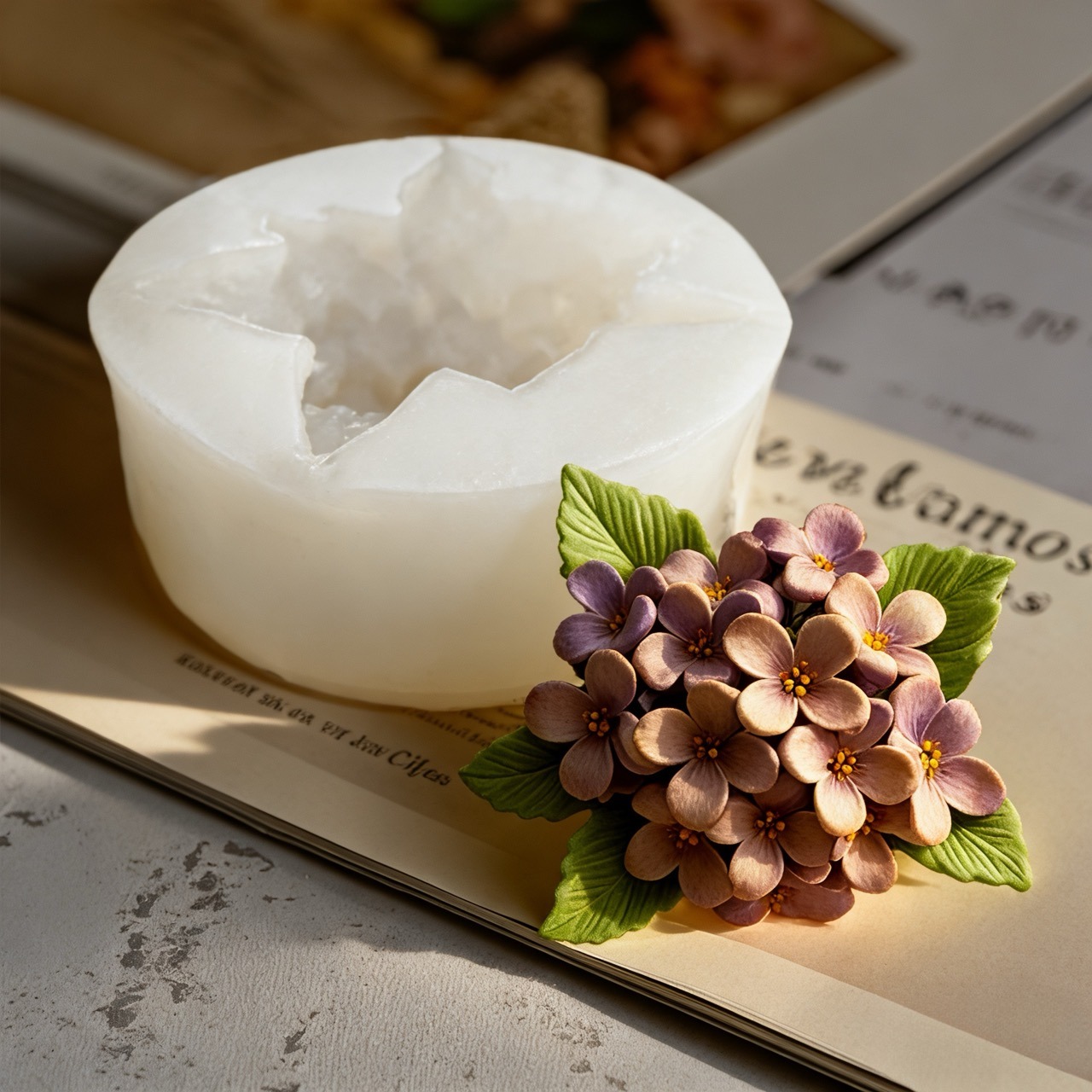 2-delige 3D Rose Lilac Flower  - Soap Making Recipes recensie en prijs
