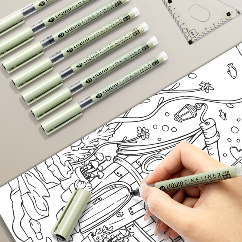 8-delige pigmentliner micron i - Copic Marker Sketch recensie en prijs